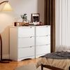 Bealife Kommode weiß, Schlafzimmerkommode mit 3 geräumigen Schubladen, Schrank mit Schubladen mit Kippschutz für Wohnzimmer, Schlafzimmer, Arbeitszimmer und Kinderzimmer, 82 x 60 x 40 cm Bild 4