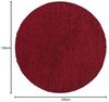Carpettex 'Unicolor' Hochflor-Teppich, Höhe: 30 mm, Shaggy Langflor, Rot, 120 cm (Rund) Bild 2