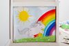 Hochbett "Einhorn Rainbow" 90x200 Kiefer massiv weiß Bild 2