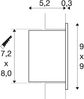 SLV No. 1000575 FRAME LED 230V CURVE LED Indoor Wandeinbauleuchte 2700K Bild 5