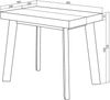 Skraut Home | Ausziehbarertisch | Multifunktionaler ausziehbarer | 220 | Für 10 Gäste | Hölzerne Beine | Moderner Stil | Eiche Bild 5