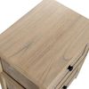 DRW Beistelltisch mit 2 Schubladen, rechteckig, aus Holz mit 2 Schubladen aus Weide, natürliches Finish, 40 x 30 x 52 cm Bild 5