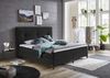 Atlantic Home Collection Romy Boxspringbett mit modernem Kopfteil, Taschenfederkernmatratze, Härtegrad 3, inklusive Topper, Anthrazit, 180x200 cm Bild 3