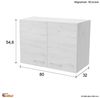 Flex-Well Hängeschrank Hängeschrank Küche - 80 cm breit - Sonoma Eiche – Salerno Bild 2