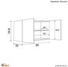 Flex-Well Hängeschrank Hängeschrank Küche - 80 cm breit - Sonoma Eiche – Salerno Bild 4