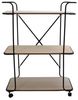 HOME DECO FACTORY - Hd6173 Indus Küchenwagen, 3 Ebenen, Holz, 62 x 30 x 83,5 cm, für Haus und Basar, Aufbewahrung der Küche Bild 3