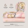 Interbaby Kinderdecke - Babydecke winter für Wiege "Osito Nube rosa" · 110x140 cm · Kuscheldecke flauschig weiche decke baby für kinderbet Bild 2