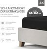 Bettwaesche-mit-Stil Mako-Satin Spannbettlaken schwarz 80x200cm Bild 2