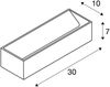 SLV Leuchte 1002843 LOGS IN L Indoor LED Wandaufbauleuchte Alu 3000K TRIAC dimmbar Bild 2