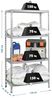 Simon Rack Schwerlastregal, 1500 x 1100 x 500 mm, Bis 60 kg Belastbar, 4 Verstellbare Ablagen, Kellerregal, Lagerregal, Verzinkt - Ecoclick Bild 2