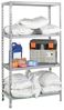 Simon Rack Schwerlastregal, 1500 x 1100 x 500 mm, Bis 60 kg Belastbar, 4 Verstellbare Ablagen, Kellerregal, Lagerregal, Verzinkt - Ecoclick Bild 4