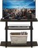 Furinno TV-Schrank mit 3 Ebenen, Dunkelbraun/Schwarz, 40.13 x 40.13 x 59.18 cm Bild 4