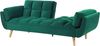 Schlafsofa 3-Sitzer Samtstoff grün ASBY Bild 5
