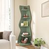LITTLE TREE Kleines Eckregal, modernes 5-stöckiges Wandeck-Bücherregal, stilvolles Bücherregal, Aufbewahrungsregal für kleinen Raum, Wohnzimmer, Schlafzimmer Bild 5