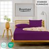 Buymax Spannbettlaken 60x120 cm Doppelpack 100% Baumwolle Kinderbett Spannbetttuch Baby Bettlaken Jersey, Matratzenhöhe bis 15 cm, Farbe Aubergine Bild 2