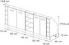 Küchenschrank für Dachschrägen R-Line Weiß Hochglanz 210 cm 5er Set Vicco Bild 3