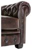 Chesterfield Sofa 2-Sitzer antik-braun Echtleder massivum 155x72x90 cm Clubsofa Ledersofa Herrensofa Bürosofa Wohnzimmer Bild 4