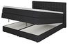 Betten Jumbo King Boxspringbett 180x200 cm mit Bettkasten 7-Zonen TFK Härtegrad H3 und Visco-Topper | Farbe Anthrazit | div. Größen verfügbar Bild 3