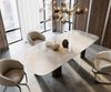 Esstisch Edge Boot 270x120 Keramik Iris FMG Onice Grigio Pilier Metall Effektfinish Titan Bild 3