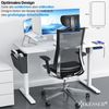 KESSER® Höhenverstellbarer Schreibtisch elektrisch | Ergonomisch Steh-Sitz Schreibtisch | 3-Funktions-Memory Steuerung | Inkl. 360° Rollen & USB-Ladeanschluss | Computertisch für Homeoffice Weiß, 140 x 70 cm Bild 3