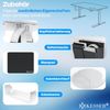 KESSER® Höhenverstellbarer Schreibtisch elektrisch | Ergonomisch Steh-Sitz Schreibtisch | 3-Funktions-Memory Steuerung | Inkl. 360° Rollen & USB-Ladeanschluss | Computertisch für Homeoffice Weiß, 140 x 70 cm Bild 4