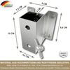 KDR Produktgestaltung Schirmhalter Wandmontage Sonnenschirmhalter Wand Sonnenschirmständer Sonnenschirm, für Stöcke bis Ø 38 mm Bild 3