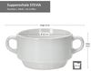 MamboCat Suppenschüssel 12er Set Stiva Suppenschale weiß 250 ml, Porzellan Bild 5