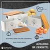 Dimono Aufbewahrungsbox Dimono 3er Vorratsbox Set–Gemüseaufbewahrung für Kartoffeln & Zwiebel (Frischhaltedose, Lebensmittel-Box), Ideal für Zwiebeln, Kartoffeln & Knoblauch Bild 2