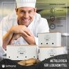Dimono Aufbewahrungsbox Dimono 3er Vorratsbox Set–Gemüseaufbewahrung für Kartoffeln & Zwiebel (Frischhaltedose, Lebensmittel-Box), Ideal für Zwiebeln, Kartoffeln & Knoblauch Bild 5