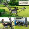 Skandika Campingstuhl Toras mit Fußablage, Faltbarer Liegestuhl, Klappsessel, Gartenstuhl, Liegefunktion, verstellbare Rückenlehne, Getränkehalter, Kopfkissen Bild 3
