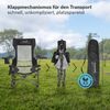 Skandika Campingstuhl Toras mit Fußablage, Faltbarer Liegestuhl, Klappsessel, Gartenstuhl, Liegefunktion, verstellbare Rückenlehne, Getränkehalter, Kopfkissen Bild 5