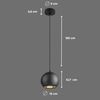 SLV LIGHT EYE® 150, Pendelleuchte, GU10, Pendellänge 150cm, 1x max. 13W, matt schwarz - Pendelleuchten Bild 2