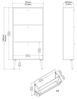 Dmora - Schuhschrank Lillian, Schuhregal, Mehrzweck-Eingangsgarderobe, Möbel für Schuhe, 70x24 h139 cm, Weiß Bild 2