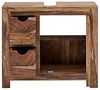 Badset Laros 5-teilig Akazie Massivholz braun Landhaus Badmöbel-Komplettset massivum Serie Laros Möbelset Badezimmer-Einrichtung Bild 3