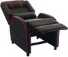 Fernsehsessel HWC-D68, HWC-Racer Relaxsessel TV-Sessel Gaming-Sessel, Kunstleder ~ schwarz/rot Bild 4