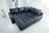 riess-ambiente Ecksofa KENT 220cm anthrazit, Set 2 Teile, Wohnzimmer · Couch · Stoff-Bezug · Federkern · inkl. Hocker · Design Bild 4