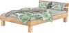 ERST-HOLZ Bett Futonbett 140x200 Buche massiv ohne Rollrost, Buchenholzgeölt Bild 4