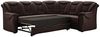 Cavadore Ecksofa Bensil mit Federkern / Polsterecke mit Bettfunktion / 265 x 94 x 215 / Lederoptik Braun Bild 5