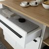 FINN Buffetschrank in Weiß matt, Artisan Eiche Optik - Geräumiger Küchenschrank mit Arbeitsplatte - 120 x 211 x 58 cm (B/H/T) Bild 5