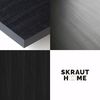 Skraut Home | Esszimmertisch | Küchentisch, Esstisch | 140 | Für 6 Gäste | Hölzerne Beine | Moderner Stil | Schwarz Bild 4