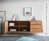 Sideboard Fevo 175 cm Akazie Natur 2 Türen 3 Schubfächer L-Fuß Bild 5