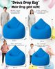 PATCH HOME Patchhome Sitzsack Tropfenform - Königsblau für In & Outdoor XL 300 Liter - mit Styropor Füllung in 25 versch. Farben und 3 Größen Bild 3