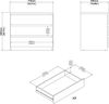Dmora - Kommode Lilou, Mehrzweckkommode, Schlafzimmerkommode, Schrank mit Schubladen, 77x50 h68 cm, Eiche Bild 2