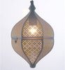 Marrakesch Orient & Mediterran Interior Pendelleuchte Lamilami Grau, Orientalische Pendelleuchte aus Metall 31cm, Handarbeit Bild 2