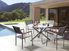 Gartentisch MALETTO 120 cm 120 cm Glas Silber Bild 2