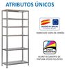 SimonRack Schwerlastregal, Lagerregal, 200 x 90 x 40 Metallregal, Kellerregal, Biegestelle 75 kg, 6 Fachböden, Galvanisiert - Advantage Bild 5