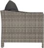 vidaXL Gartensessel mit Kissen Grau Poly Rattan 362693 Bild 5