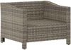 vidaXL Gartensessel mit Kissen Grau Poly Rattan 362693 Bild 2