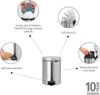 Brabantia 'NewIcon' Treteimer, Matt Stahl Fingerprint Proof, 5 Liter Bild 2