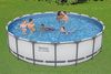 Steel Pro MAX™ Frame Pool Komplett-Set mit Filterpumpe Ø 549 x 122 cm, lichtgrau, rund Bild 2